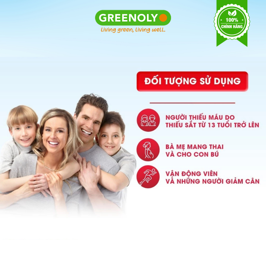 Viên Uống Bổ Máu Vitabiotics FEROGLOBIN B12 Bổ Sung Sắt Giảm Hoa Mắt Chóng Mặt Hộp 30 Viên