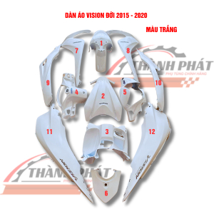 DÀN ÁO VISION TRẮNG XÀI CHUNG TỪ ĐỜI 2015,2016,2017,2018,2019,2020 ZIN HÃNG