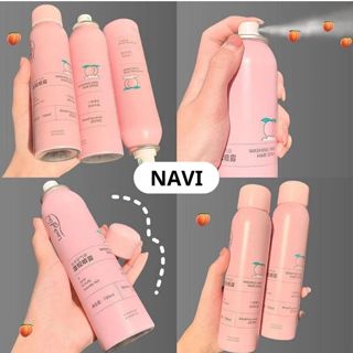 Dầu gội khô 150ml dạng xịt an toàn không cần nước dùng cho nam, nữ không bết tóc NAVI