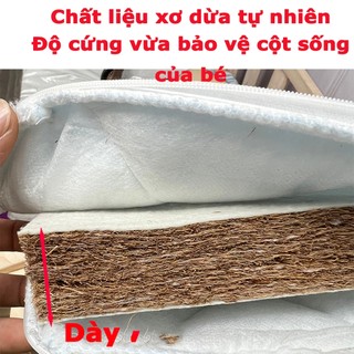 Đệm Xơ Dừa Của Cũi Cho Bé Mẫu Nệm Dùng Cho Nôi Cũi size 104x60cm và 118x68cm
