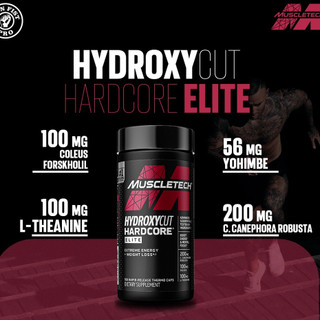 Hydroxycut Hardcore Elite, Hỗ trợ giảm mỡ, cắt nét