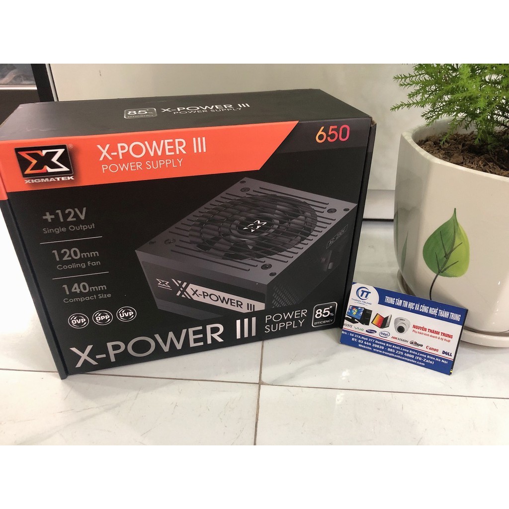 Nguồn máy tính XIGMATEK X-POWER III X650 600W - Mới Bảo hành 36 Tháng, hàng Chính hãng Mai Hoàng