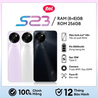  Điện Thoại Itel S23 4GB-8GB 128GB và 8GB 256GB | Pin 5000mAh | 6.6 Inch | Camera 50MP | Chính Hãng 
