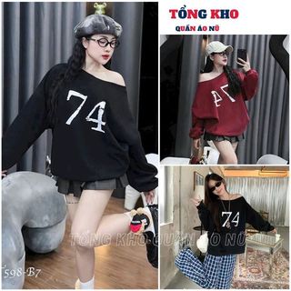  Áo thun trễ vai áo lệch vai in 74 siêu hot from rộng phong cách năng động hot 2024 