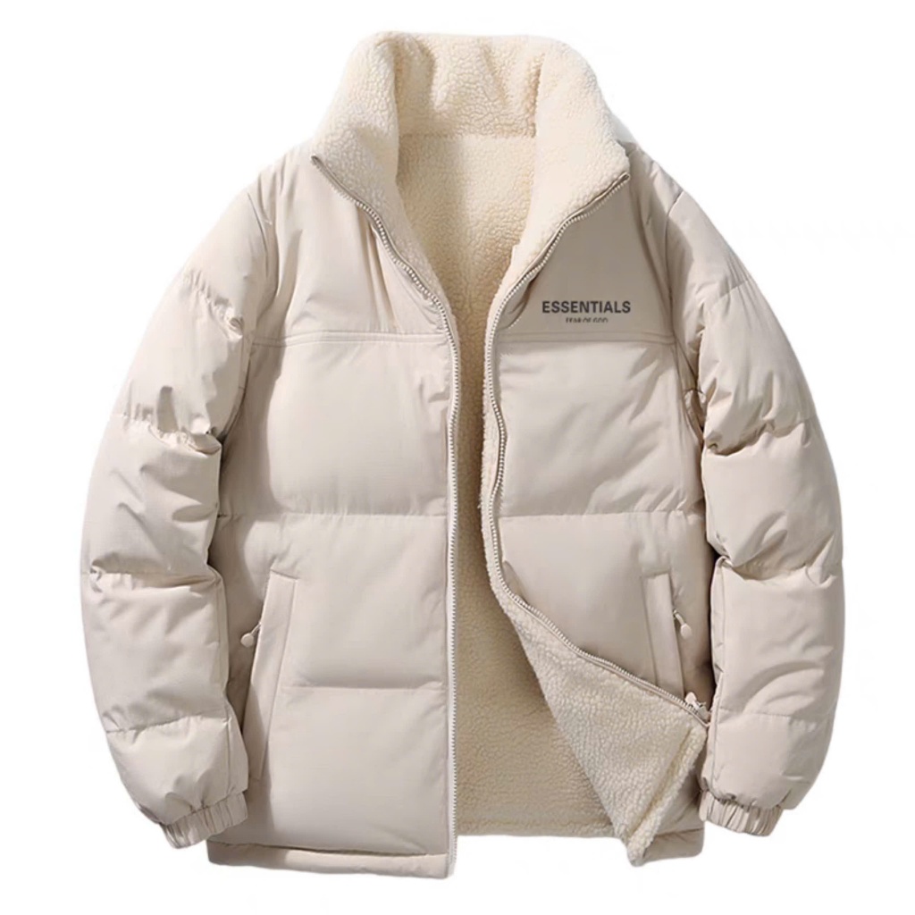Áo khoác unisex lót lông cừu ESSENTIALS ⚡  ̀     ̂́  ⚡ Nam nữ đều mặc được, dày dặn siêu ấm