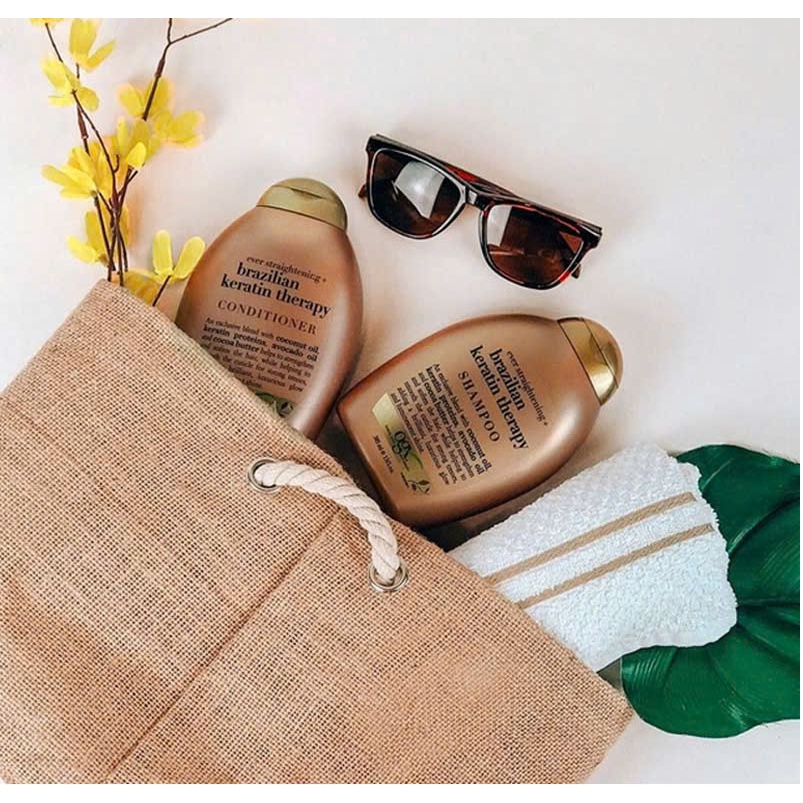 Bộ đôi gội - Xả Brazilian Keratin Therapy Shampoo 385ML