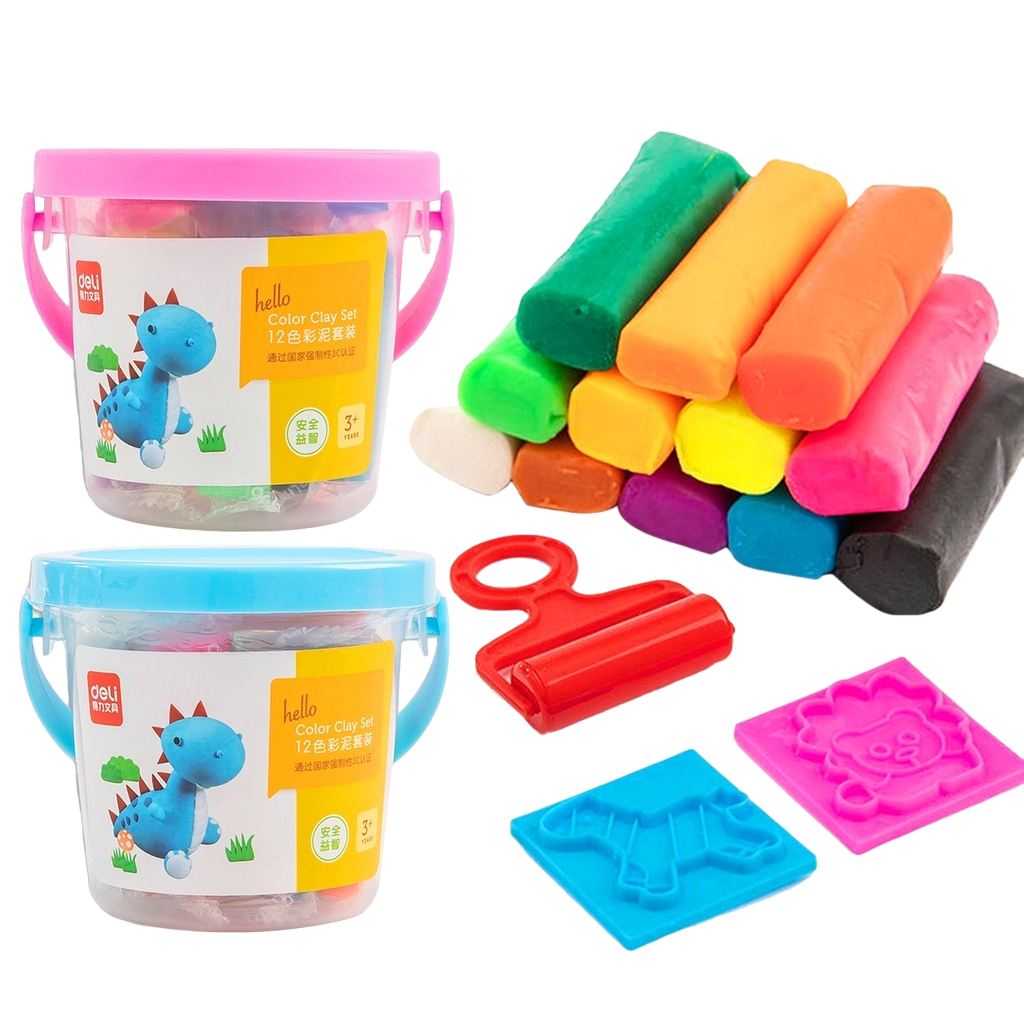 Đất nặn xô cho bé, đồ chơi đất nặn nhiều màu - SP000257