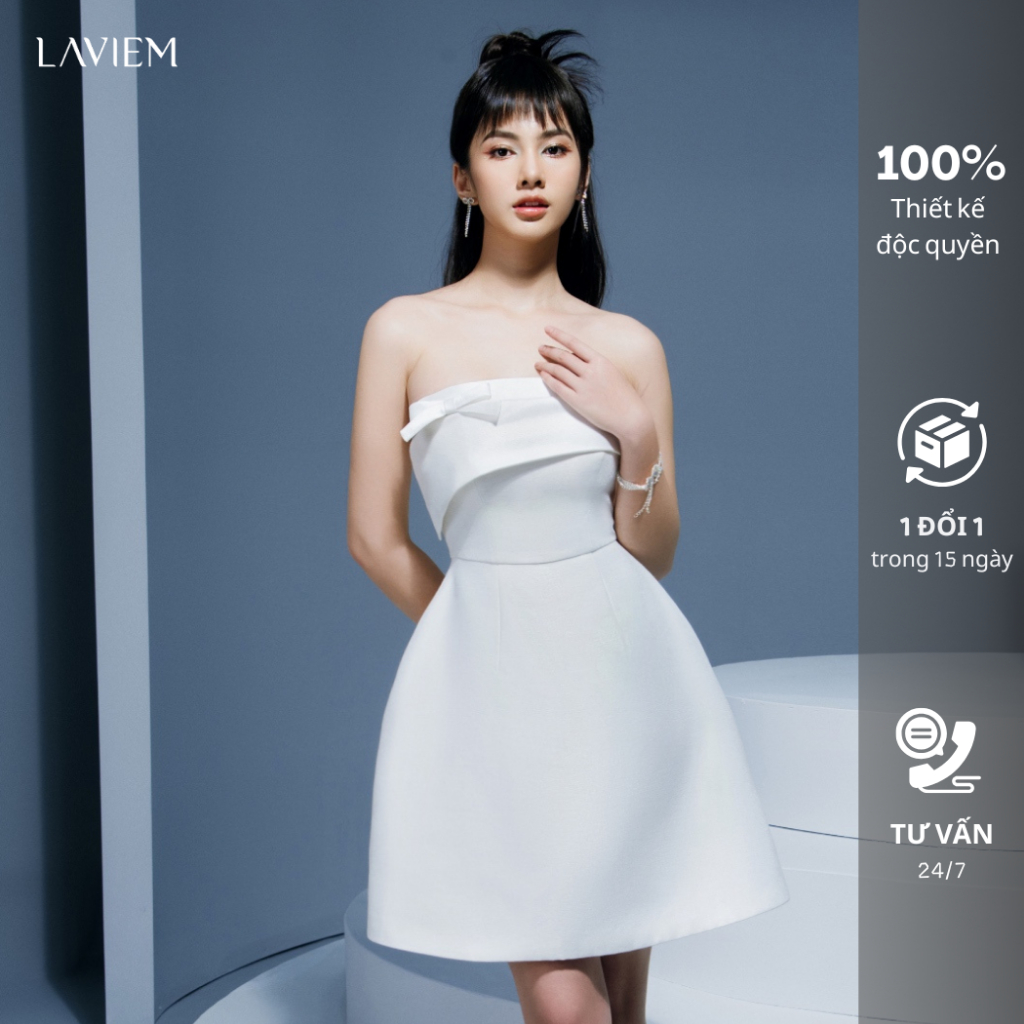 LAVEM - Đầm trắng cúp ngực - Amory Dress