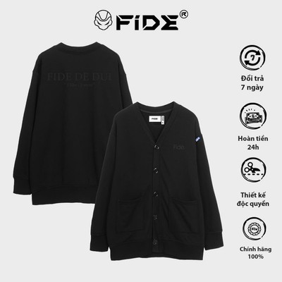 Áo Cardigan FIDE  áo khoác Cotton trơn - CAR11