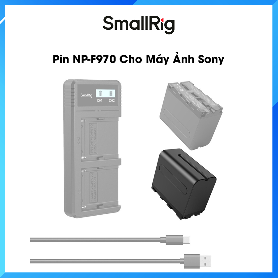 SmallRig NP-F970 - Pin Cho Máy Ảnh Sony 4073  - Hàng Chính Hãng