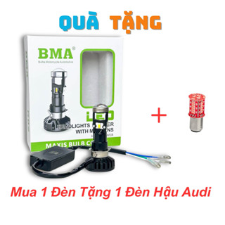 Đèn Pha Bi Cầu BMA M8C - 35W 12V DC Wave Nhỏ , Dream , SH Mode , Future 1 ... Bảo Hành 12 Tháng