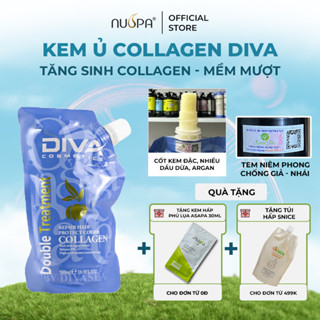 Kem ủ tóc phục hồi tóc hư tổn dưỡng mềm mượt DIVA Double Treatment 500ml