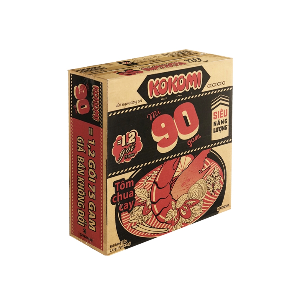 Thùng 30 Gói Mì KOKOMI 90 Gram