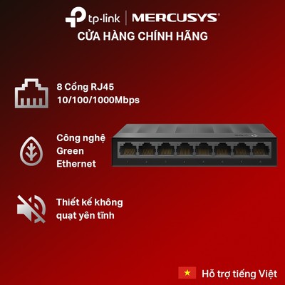 Bộ Chia Mạng Switch Để Bàn TP-Link LS1008G 8 Cổng 10/100/1000Mbps