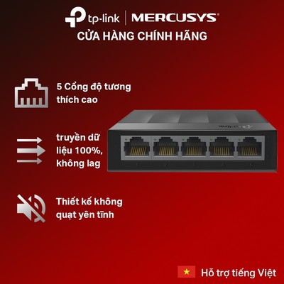 [Hỏa Tốc] Bộ Chia Tín Hiệu Switch Để Bàn TP-Link LS1005G 5 Cổng 10/100/1000Mbps