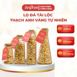 Lọ đá tài lộc thạch anh Vàng An Phát - Hũ đá thanh tẩy - Hỗ trợ năng lượng, decor trang trí nhà cửa