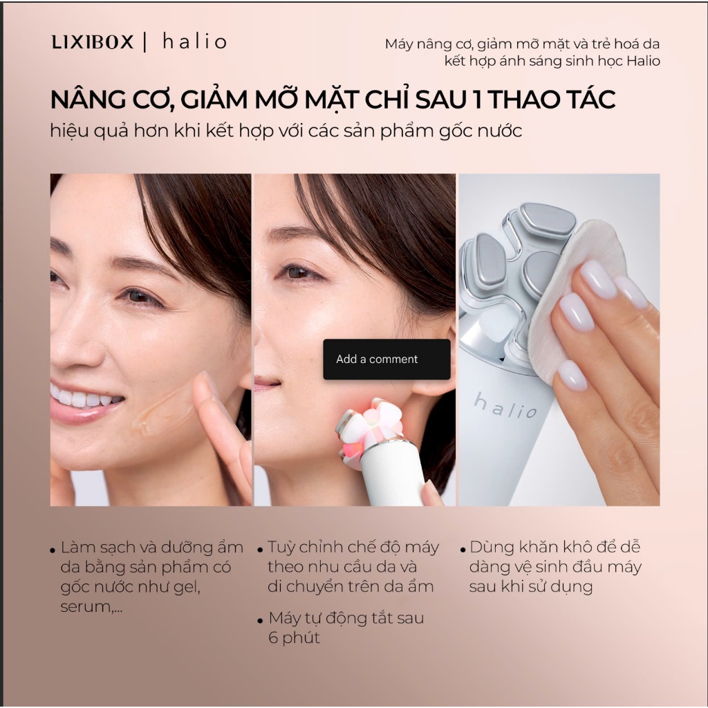 [SPLIVE] Máy Nâng Cơ, Giảm Mỡ Mặt & Trẻ Hoá Da Kết Hợp Ánh Sáng Sinh Học Halio RevitaWave Skin Rejuvenator | BigBuy360 - bigbuy360.vn
