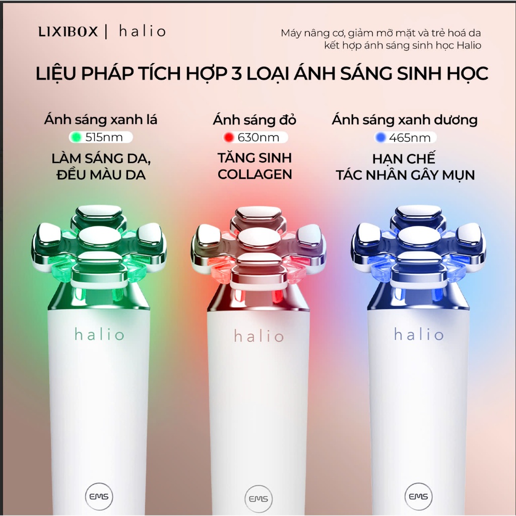 [SPLIVE] Máy Nâng Cơ, Giảm Mỡ Mặt & Trẻ Hoá Da Kết Hợp Ánh Sáng Sinh Học Halio RevitaWave Skin Rejuvenator | BigBuy360 - bigbuy360.vn