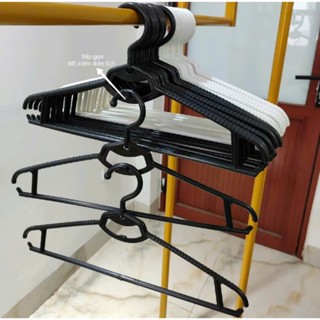 Móc treo quần áo nhựa, kích thước dài 41cm, đầu móc xoay 360 độ, chuyên dùng cho shop thời trang