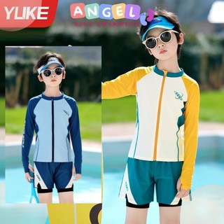  Đồ bơi cho bé trai tay dài quần đùi 2 lớp khóa kéo trước tiện lợi dễ mặc hàng chính hãng cao cấp mẫu mới nhất YY1181 