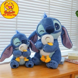 Gấu Bông Stitch Xanh Ôm Vịt - Thú Bông Stitch Hottrend Cao Cấp Gấu Bông City