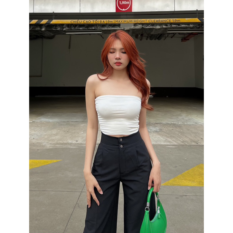 Áo ống đen trắng siêu xinh ( 𝐑𝐄̉ 𝐕𝐎̂ Đ𝐈̣𝐂𝐇 )