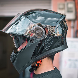 Mũ Bảo Hiểm Nguyên Đầu Lật Hàm EGO E-9 - Biker Sài Gòn