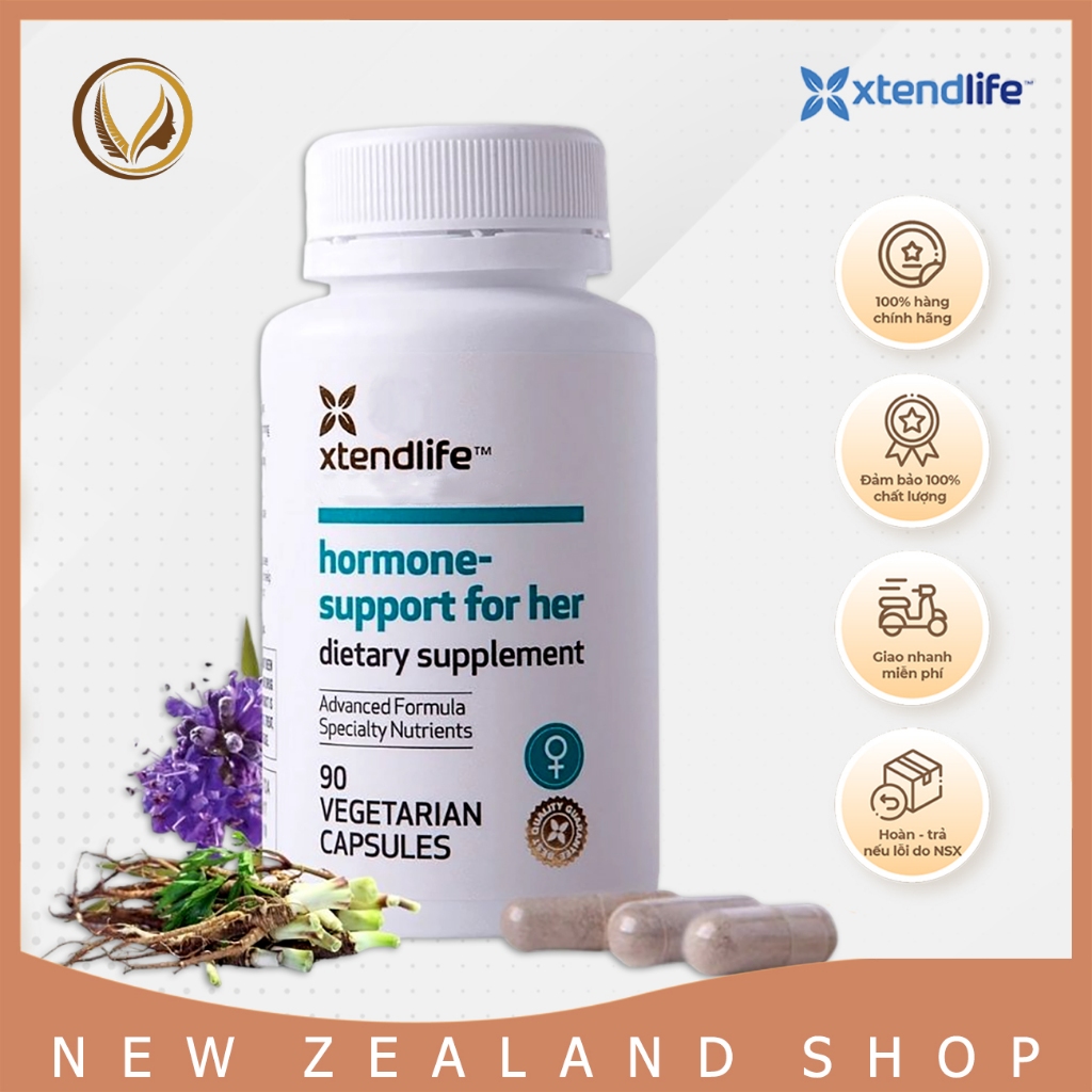 Viên uống tăng nội tiết tố nữ Xtend Life Hormone Support For Her 90 viên
