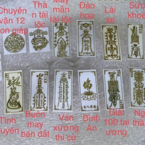 Linh phù dán mặt lưng điện thoại iphone và android