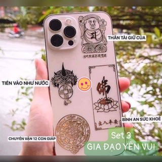 Linh phù dán mặt lưng điện thoại iphone và android