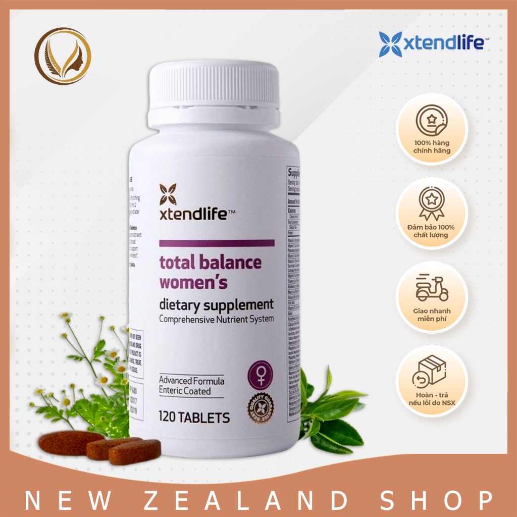 Viên uống vitamin tổng hợp cho phụ nữ Xtend Life Total Balance Women’s 120 viên