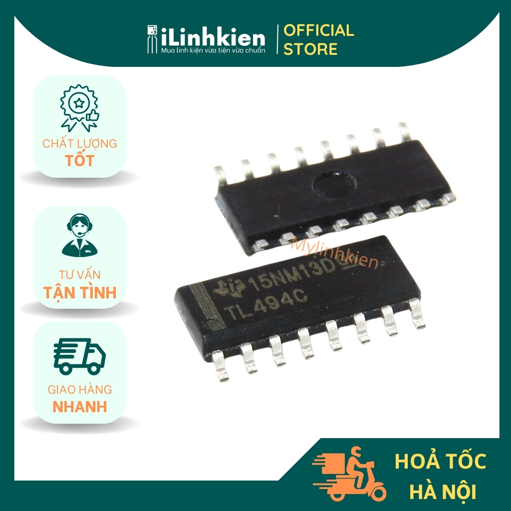 Ic chức năng TL494 TL494CDR SOP-16 chính hãng TI chất lượng cao