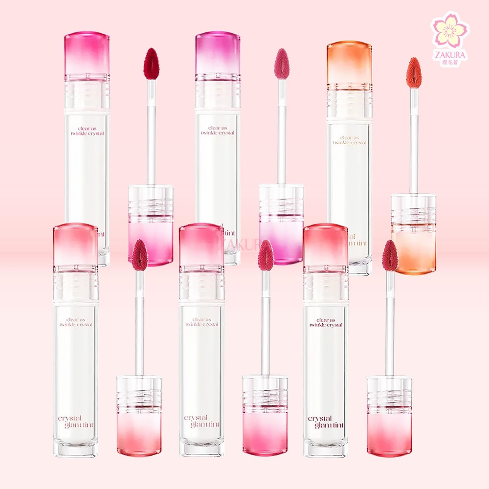 CLIO Crystal Glam Tint 3.4g son tint bóng, son môi căng mọng, son môi lâu trôi, son bóng trong suốt,