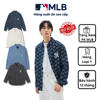 Áo khoác bò sơ mi ML.B chất liệu denim tay dài Unisex dành cho cả nam và nữ, đầy đủ tag mac