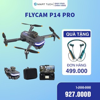 Flycam giá rẻ P14 động cơ không chổi than, máy bay mini có camera kép HD bay ổn định