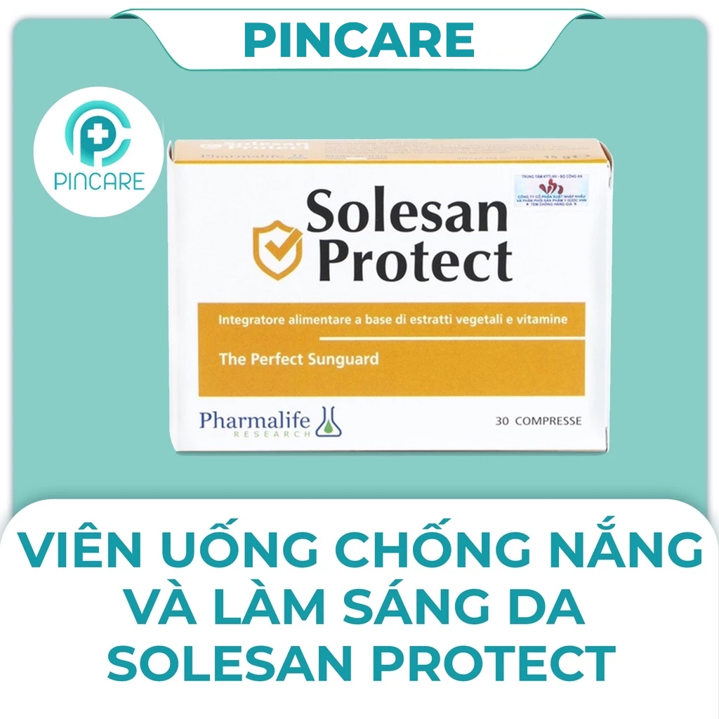 Viên uống chống nắng và làm sáng da SOLESAN PROTECT (30 viên) - Hàng chính hãng - PINCARE Health & Beauty