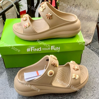 [Màu mới] Cross Đế Cao 7CM - Cross Sandal Nữ Đế Cao, tặng kèm sẵn Charm 3D