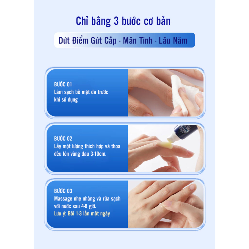 Gel lạnh thoa gout, giảm đau, cải thiện tình trạng đau nhức khớp gối, khớp ngón tay, chân hiệu quả