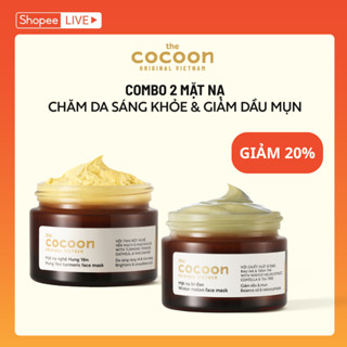 [CHỈ TRONG LIVESTREAM] Combo 2 Mặt Nạ Chăm Sóc Da (Nghệ Và Bí Đao) Cocoon 30ml