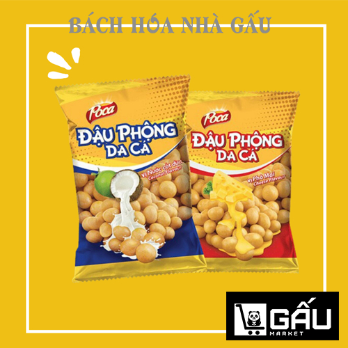 Combo 3 gói Đậu Phộng Da Cá Cốt Dừa Poca