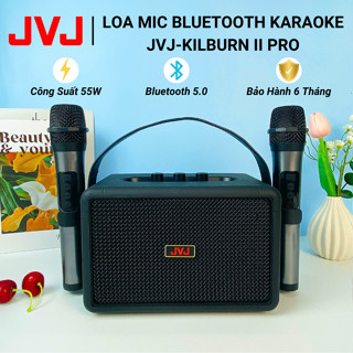 Loa Bluetooth Kèm Mic Hát Karaoke JVJ-KilBurn II Pro 2 Mic Công Suất 55W - Bảo Hành Chính Hãng 6Th