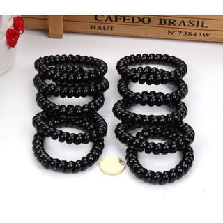 Dây Buộc Tóc Lò So Đen Quốc Dân Siêu Bền Không Dính hay làm đứt Tóc - SP000655