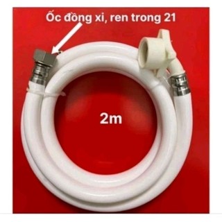 Dây cấp máy giặt đầu ren trong 21