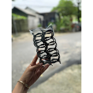 Sỉ 12 chiếc Cặp càng cua ba răng đen vàng giá sỉ - SP000741