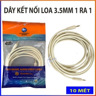 Dây nối loa đầu 3.5mm ra 2 đầu AV chính hãng CHOSEAL dùng cho smart tivi, Laptop, điện thoại..