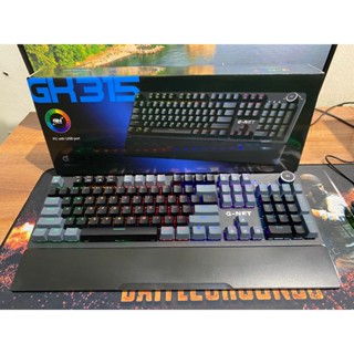 Bàn phím cơ quang học bất tử Gnet GK 315 led RGB, Sản phẩm Chính Hãng Bảo Hành Cả khi nước vào