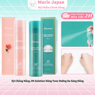  Xịt Chống Nắng JM Solution Nâng Tone Dưỡng Da Sáng Hồng Luminous Sun Spray 180ml Hàn Quốc 