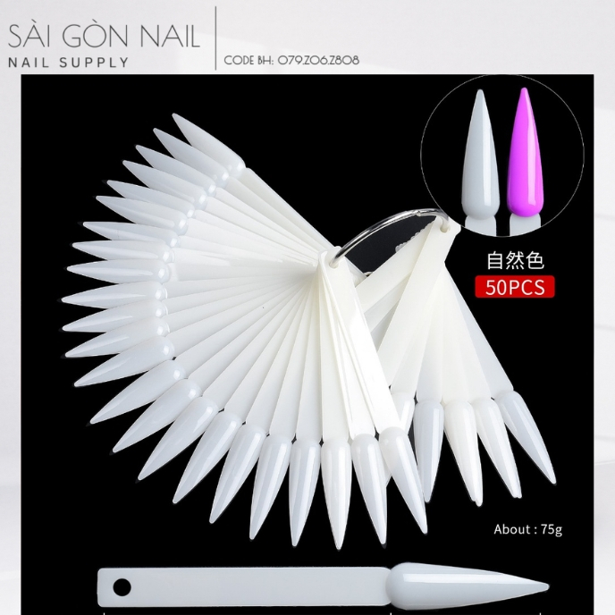 Móng Que Tập Nhọn -  Móng Tập Sơn - 1 Túi 50 Que [SÀI GÒN NAIL]