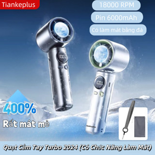 TiankePlus TF20 Pro Quạt cầm tay làm mát như điều hòa, quạt mini turbo siêu mát Pin 6000 mAh