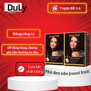 Dầu gội nhuộm đen tóc,nâu cafe, nâu hạt dẻ, thảo dược Jrouoi Fruit chính hãng (dạng gói)
